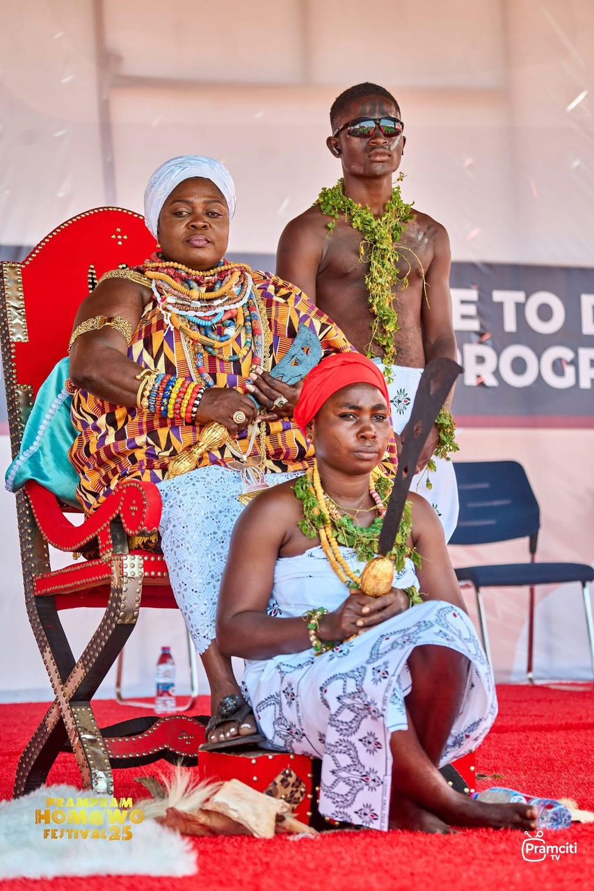 Traditional ruler at Homowo